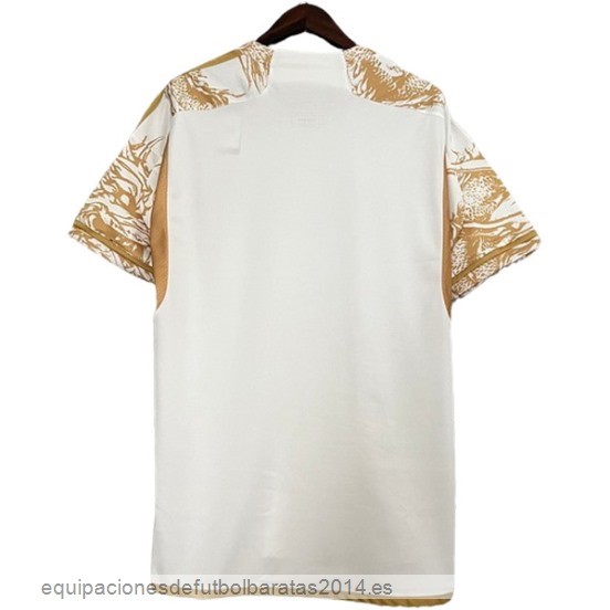 Nuevo Tailandia Especial Camiseta Real Madrid 23/24 Amarillo Blanco Baratas